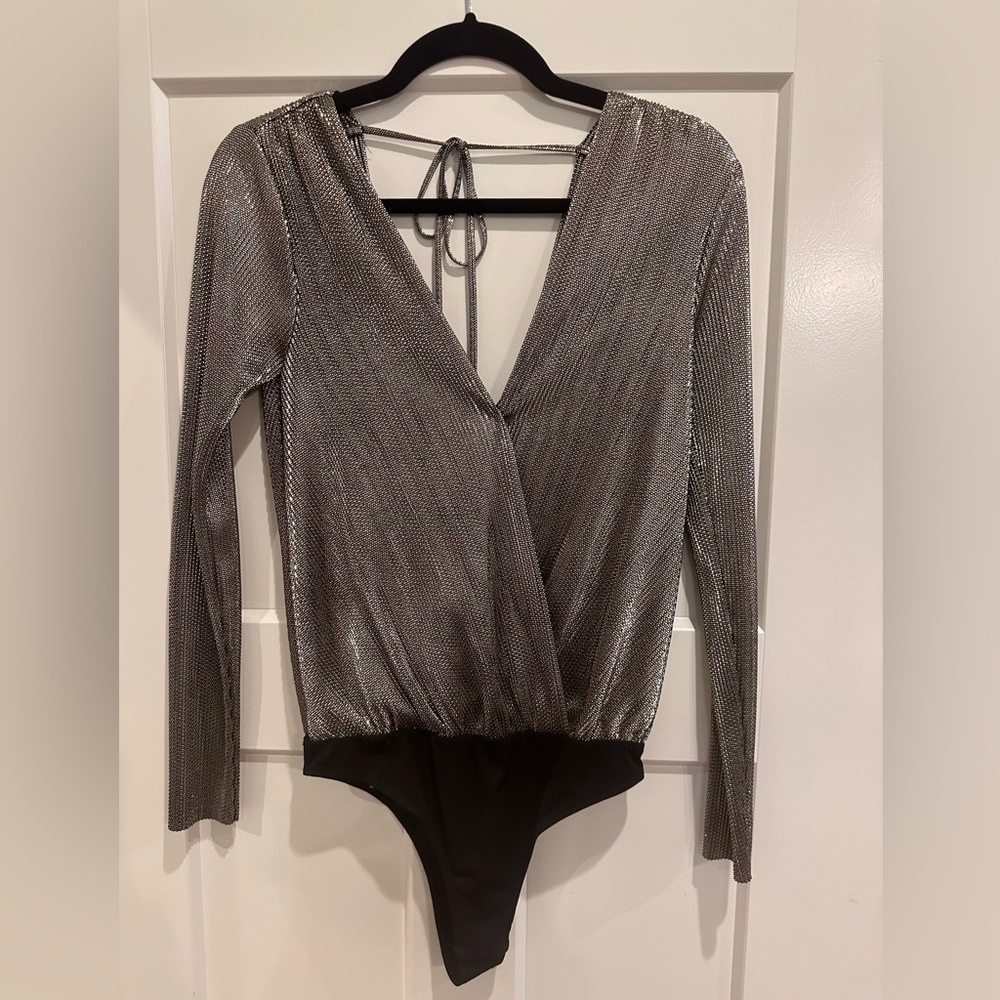 Bcbgeneration Silver Bodysuit - image 2